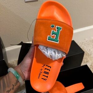 Fenty by Rihanna Orange Slides